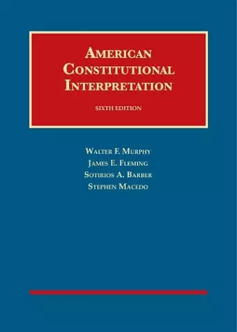 American Constitutional Interpretation cover