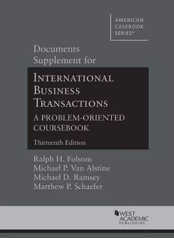 Documents Supplement for International Business Transactions cover