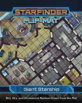 Starfinder Flip-Mat: Giant Starship cover