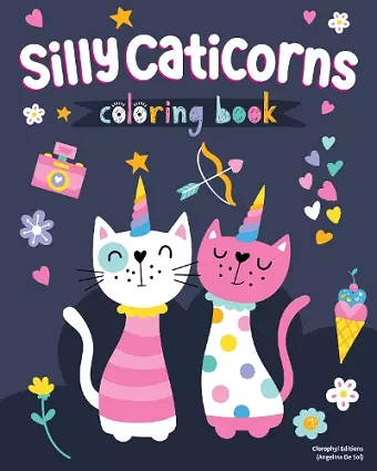 Silly Caticorns Coloring Book cover