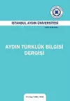 Aydin Turkluk Dilbilgisi Dergisi cover