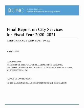 Final Report on City Services for Fiscal Year 2020-2021 cover