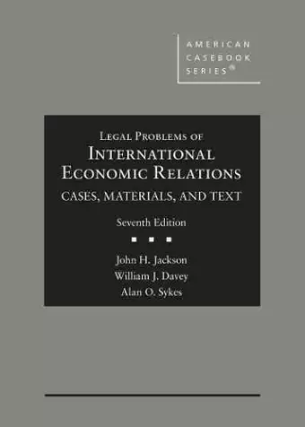 Legal Problems of International Economic Relations cover