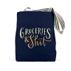 Em & Friends Groceries & Shit (Navy) Tote Bags cover