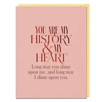 6-Pack Elizabeth Gilbert You Are My History and My Heart Card cover