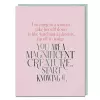 6-Pack Elizabeth Gilbert You Are A Magnificent Creature Card cover