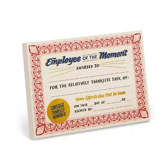 Em & Friends Employee of the Moment Certificate Notepads (New Version) cover