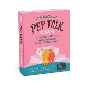 Em & Friends Pep Talk Boxed Cards, 8 Assorted Encouragement Cards cover