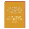 The Person You Actually Are Encouragement Card cover