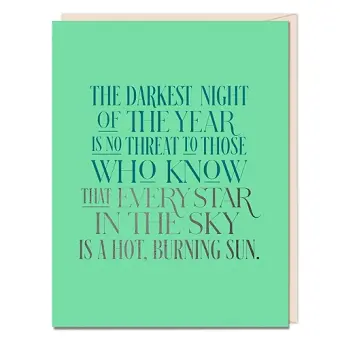 The Darkest Night Encouragement Card cover