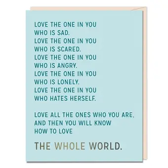 Love the One in You Encouragement Card cover