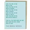 6-Pack Elizabeth Gilbert for Em & Friends Love The One in You Card cover