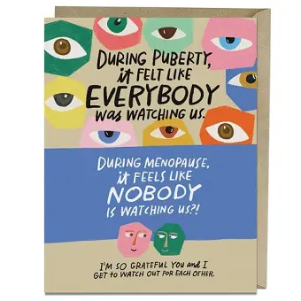 Watch Out for Each Other Menopause Card cover