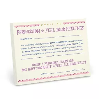 Em & Friends Permission to Feel Your Feelings Notepad cover