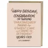 6-Pack Em & Friends Paying For Student Loans Years Old Birthday Cards cover