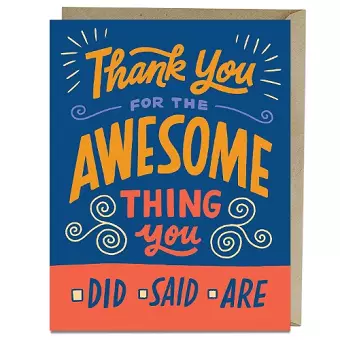 6-Pack Em & Friends Awesome Thank You Cards cover