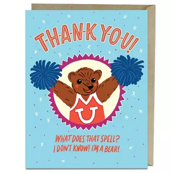 6-Pack Em & Friends Thank You, I'm a Bear! Thank You Cards cover