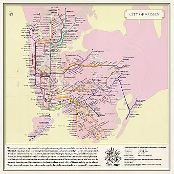 City of Women New York City Subway Wall Map (20 x 20 Inches) cover