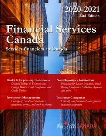 Financial Services Canada, 2020/21 cover