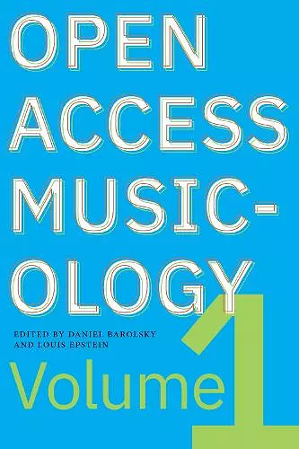 Open Access Musicology cover