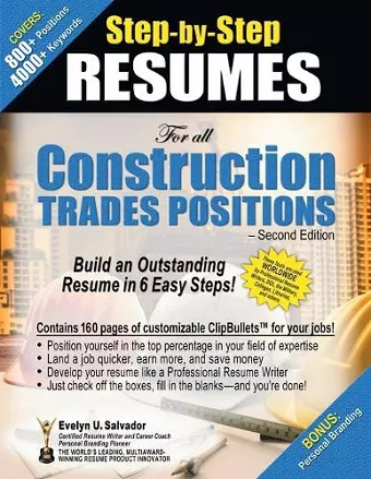 STEP-BY-STEP RESUMES For all Construction Trades Positions cover