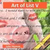 Art of List V cover