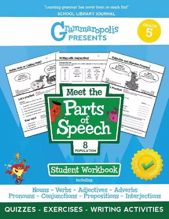 The Parts of Speech Workbook, Grade 5 cover