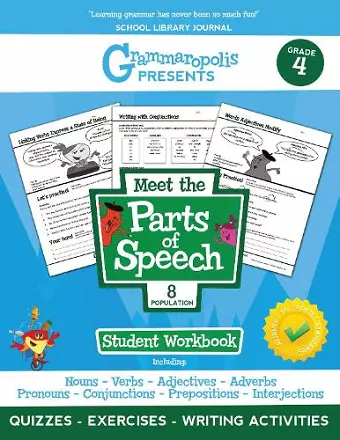 The Parts of Speech Workbook, Grade 4 cover