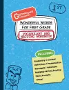 Wonderful Words for First Grade Vocabulary and Writing Workbook cover