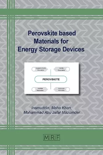 Perovskite based Materials for Energy Storage Devices cover