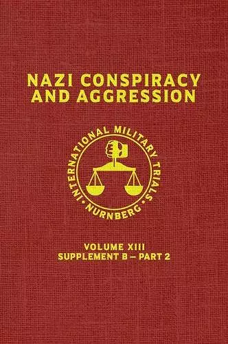 Nazi Conspiracy And Aggression cover