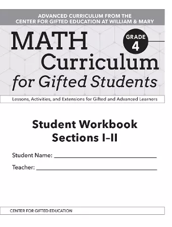 Math Curriculum for Gifted Students cover