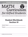 Math Curriculum for Gifted Students cover