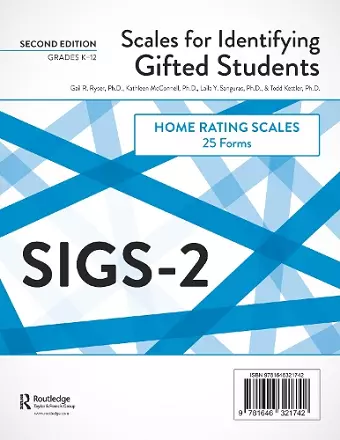 Scales for Identifying Gifted Students (SIGS-2) cover