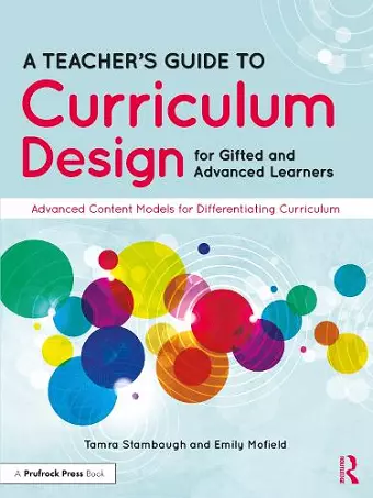 A Teacher's Guide to Curriculum Design for Gifted and Advanced Learners cover