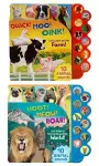Farm and Wild Animal 10 button sound books: 2 BOOK PACK cover