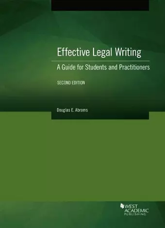 Effective Legal Writing cover