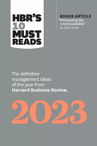 HBR's 10 Must Reads 2023 cover