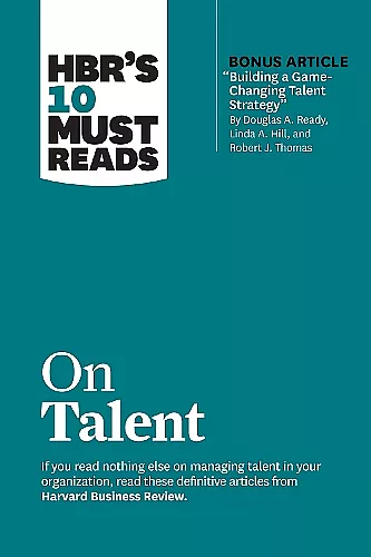 HBR's 10 Must Reads on Talent cover