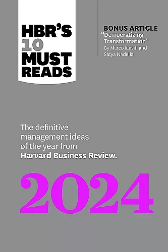 HBR's 10 Must Reads 2024 cover