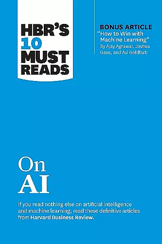 HBR's 10 Must Reads on AI cover