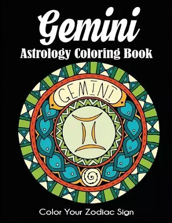 Gemini Astrology Coloring Book cover