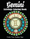 Gemini Astrology Coloring Book cover