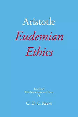 Eudemian Ethics cover