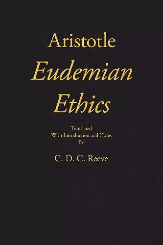 Eudemian Ethics cover