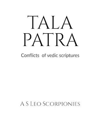 Tala Patra - Conflict of Vedic Scriptures cover