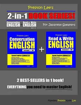 Preston Lee's 2-in-1 Book Series! Conversation English & Read & Write English Lesson 1 - 40 For Japanese Speakers cover