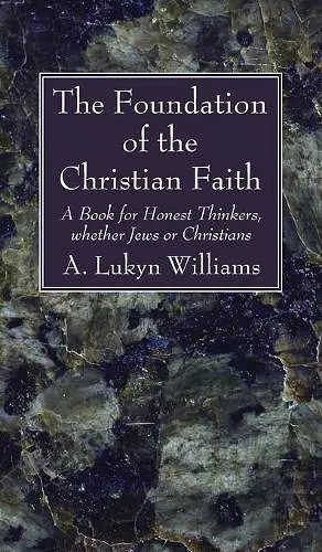 The Foundation of the Christian Faith cover