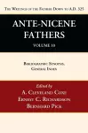 Ante-Nicene Fathers: Translations of the Writings of the Fathers Down to A.D. 325, Volume 10 cover