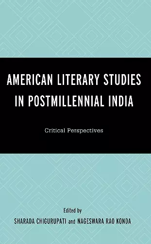 American Literary Studies in Postmillennial India cover